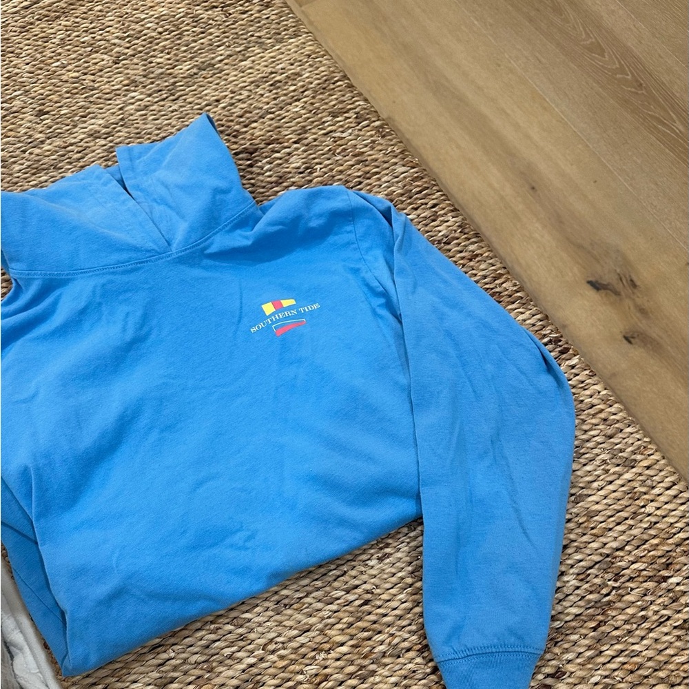 Southern Tide Blue Turtleneck Sweater